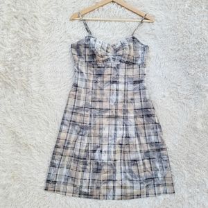 Peruvian Connection‎ Plaid Brigitte Knee Length Dress